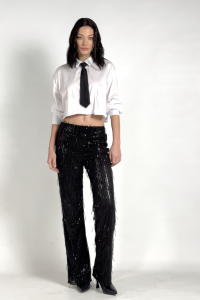 PANTA PAILLETTES NERE STAMP