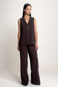 COMPLETO GILET MORO