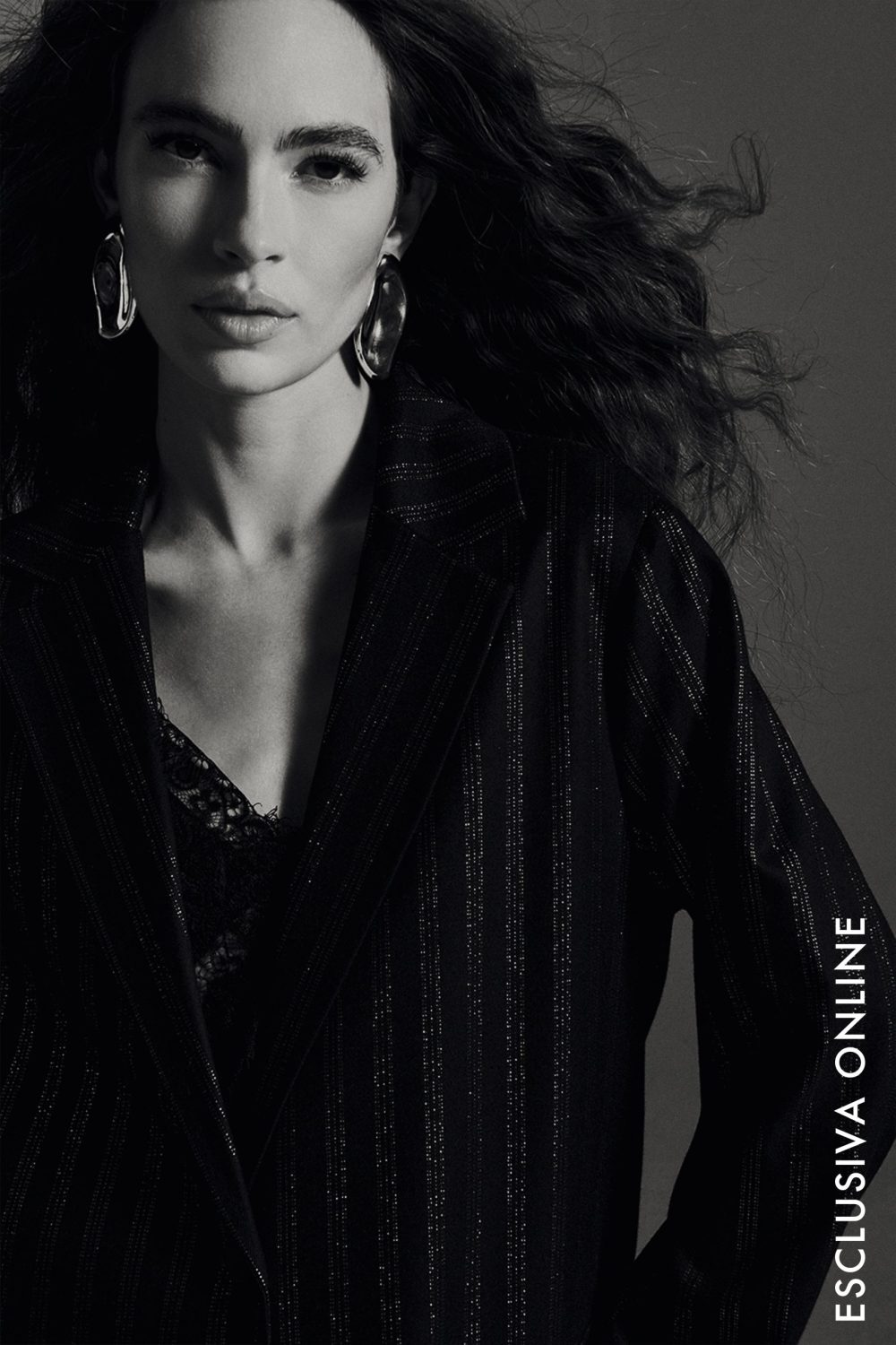 GIACCA GESSATO LUREX NERO