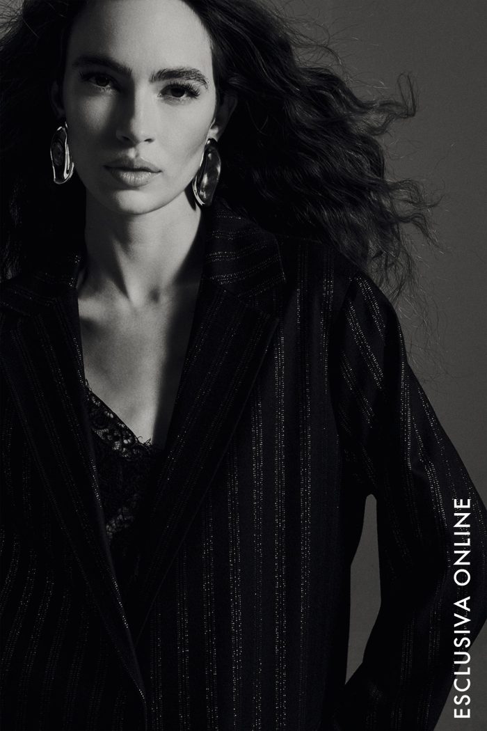 GIACCA GESSATO LUREX NERO